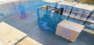 ZF presents autonomous electric forklift