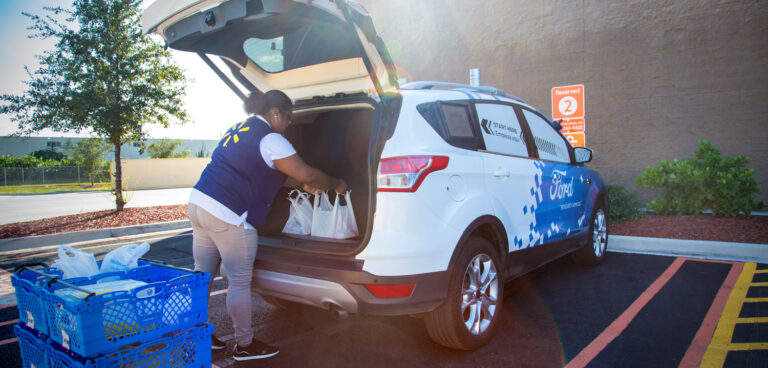 Ford and Walmart to create self-driving grocery delivery service Ford and Walmart to create self-driving grocery delivery service