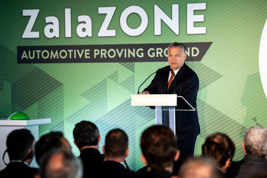 Hungarian PM opens first phase of ZalaZone test track