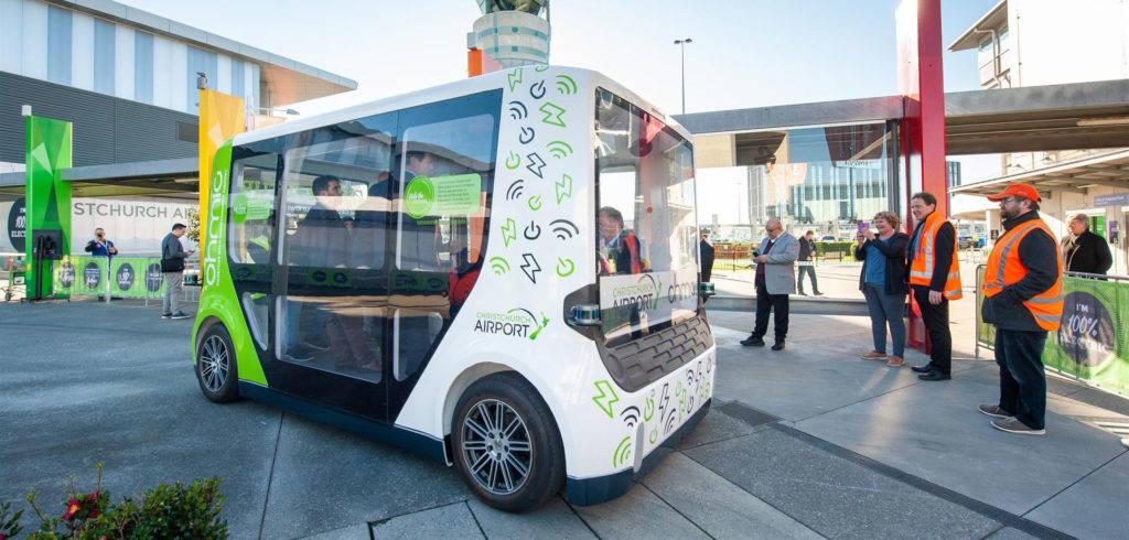 Autonomous shuttle service trialled at Christchurch Airport