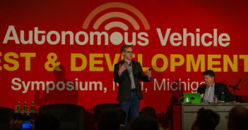 Speaker on stage at AVTDS