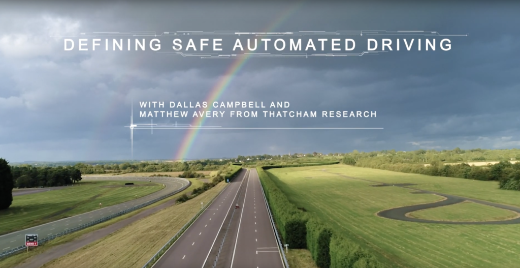 Thatcham Research defines safe automated driving
