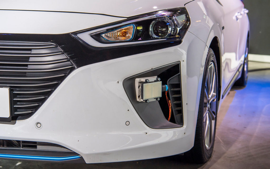 Hyundai equips IONIQ test vehicle with self-driving capabilities