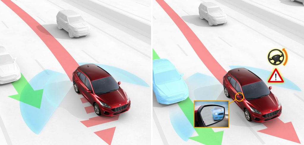 Ford introduces lane-assist and bind-spot warning system