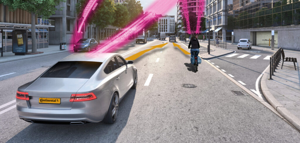 Continental teams up with Deutsche Telekom on cycle collision warning system