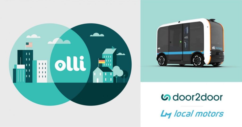 Local Motors and door2door to develop autonomous shuttle ride-pooling and analytics software