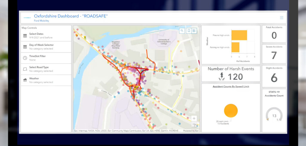 Ford harnesses on and offboard data to enhance driver safety