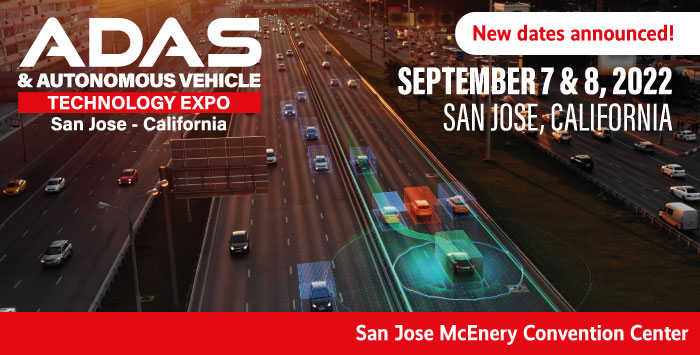 SHOW NEWSを掲載しました。ADAS &amp; Autonomous Vehicle Technology Expo（カリフォルニア州サンノゼ）の日程が変更になりました｜Autonomous Vehicle International