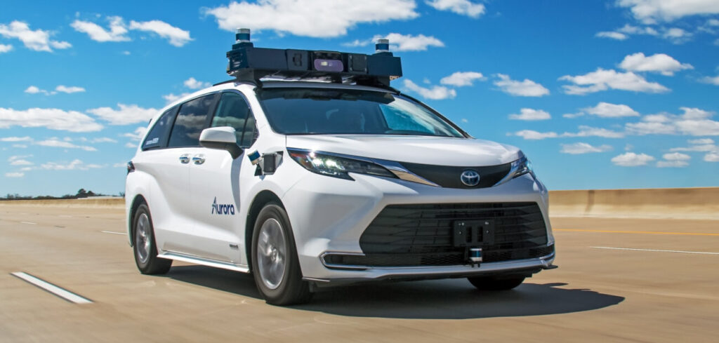 Aurora Innovations autonomous Toyota Sienna test fleet hits the road