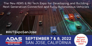 ADAS & Autonomous Vehicle Technology Expo San Jose – opens tomorrow!