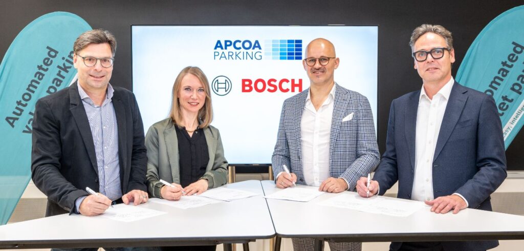 Bosch and APCOA to expand automated valet parking service in Germany