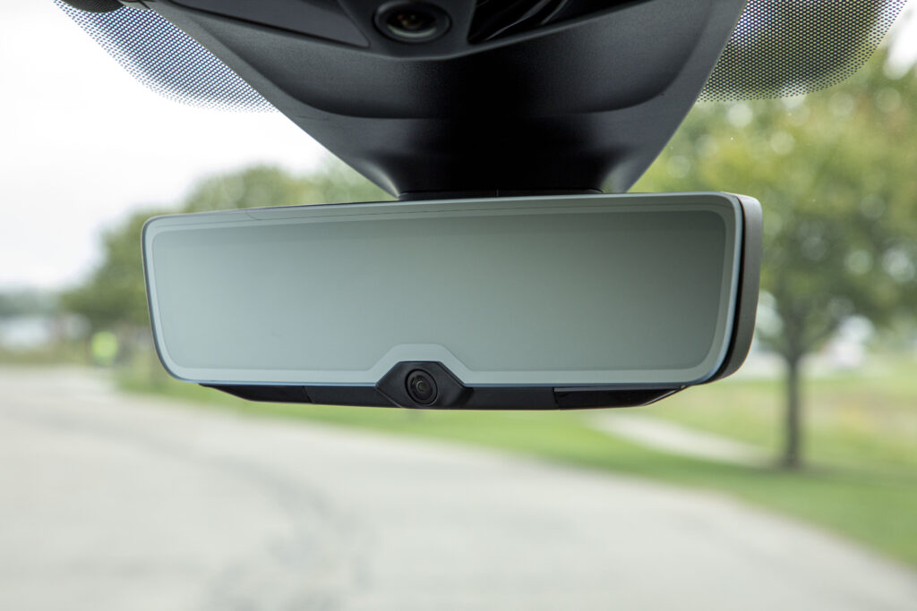 The Gentex mirror-integrated driver and cabin monitoring system