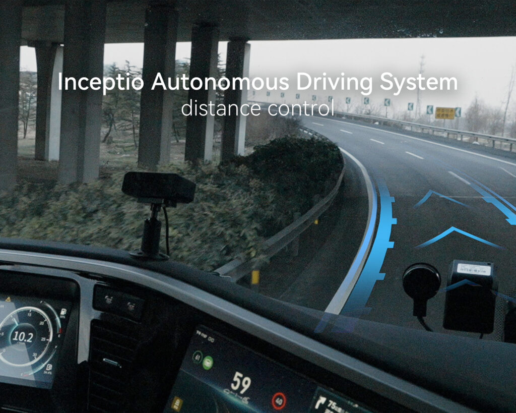Inceptio Autonomous Driving System Distance Control functionality
