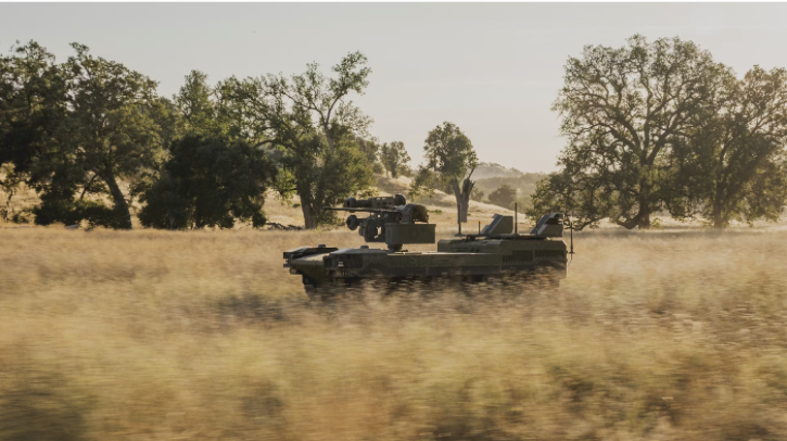 Textron Ripsaw M3 equipped with Kodiak autonomous tech Textron RIPSAW M3 equipped with Kodiak autonomous tech.