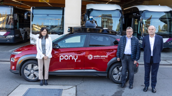 Pony.ai partner with Emile Weber for autonomous mobility in Luxembourg