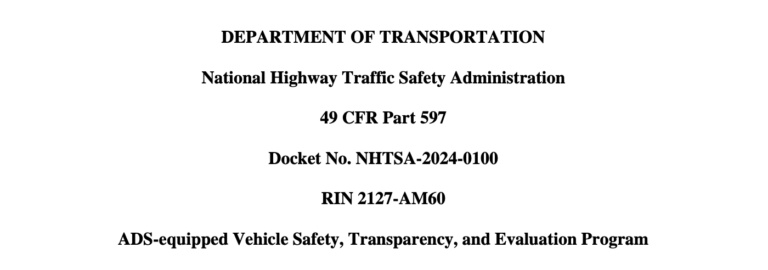 NHTSA proposes rules for US vehicles with automated driving systems NHTSA proposes rules for US vehicles with automated driving systems