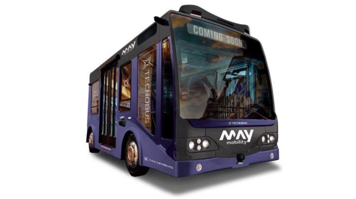May Mobility and Tecnobus unveil electric autonomous bus May Mobility unveils electric autonomous bus with Tecnobus.