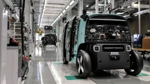 Zoox opens first US serial production facility for purpose-built robotaxis.