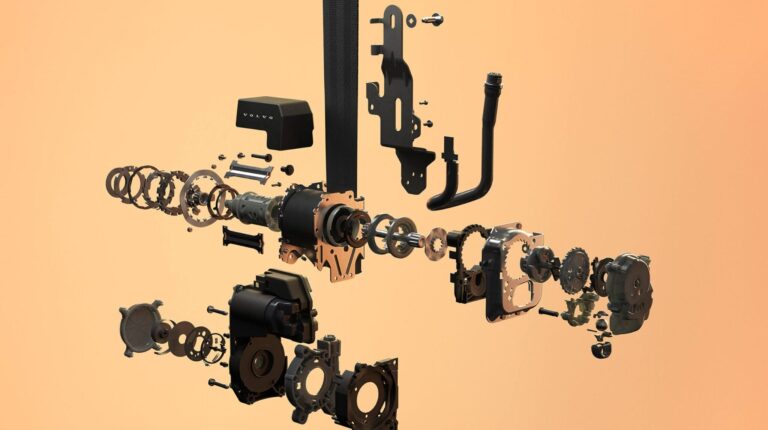 New multi-adaptive safety belt - exploded view.