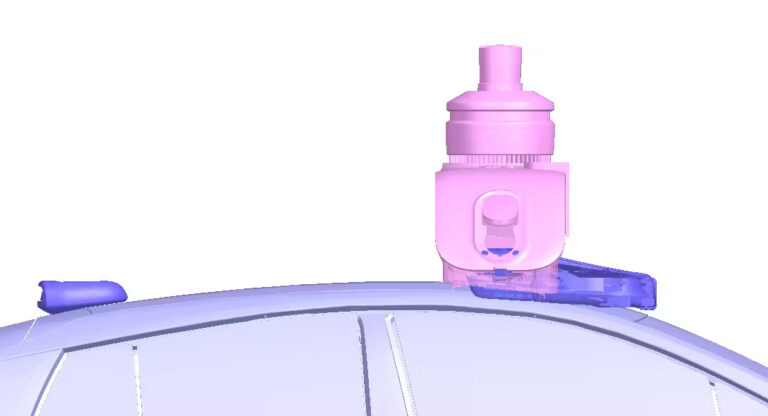 Nuro Driver’s next-gen sensor architecture revealed A diagram depicting the Nuro Driver’s sensor architecture and its low profile (pictured in dark purple), compared to the previous architecture (show in pink).