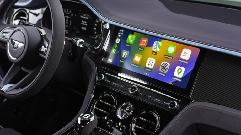 Bentley collaborates with MHP to ensure cybersecurity compliance in line with UNECE The dash display in a Bentley Bentayga.