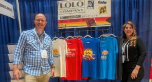 Lolo booth at ADAS & Autonomous Vehicle Technology Summit North America 2025 expo.