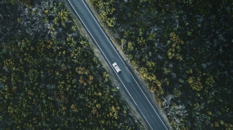 Subaru selects HPE to accelerate AI development for next-gen EyeSight driver assist system A white car drives on a remote rural road through a forest