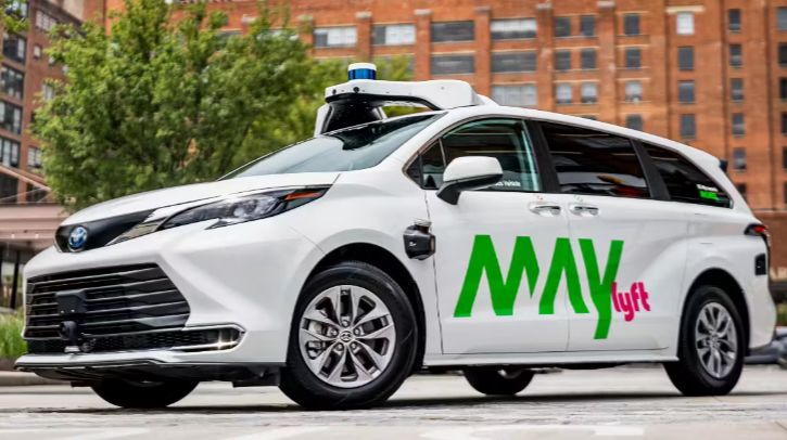 Lyft and May Mobility launch AV pilot in Atlanta A hybrid-electric Toyota Sienna Autono-MaaS with May Mobility’s logo on the side