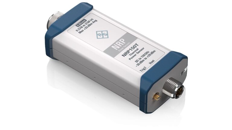 R&S debuts 150GHz RF power sensor targeting next-gen automotive radar The new Rohde & Schwarz NRP150T thermal power sensor shown in profile against a white background