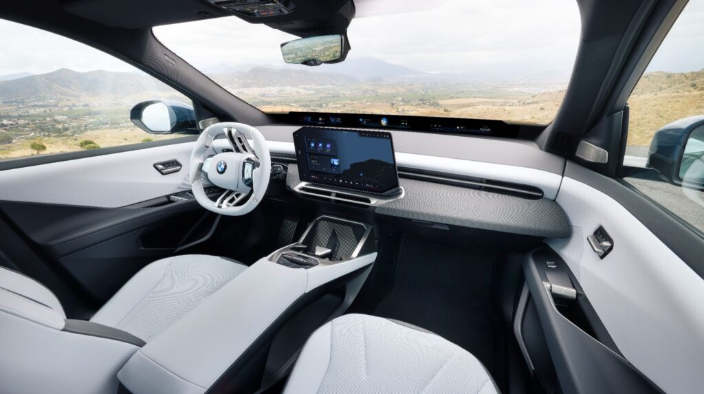 Inside the BMW ix3.