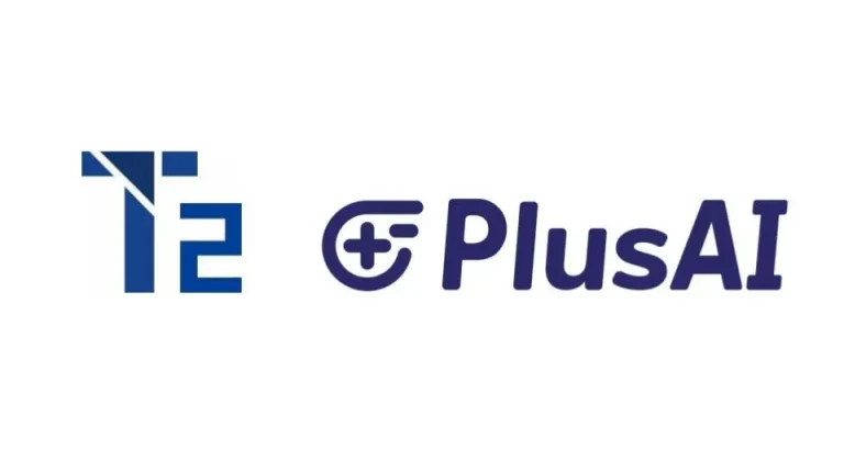 T2 and Plus AI logo.