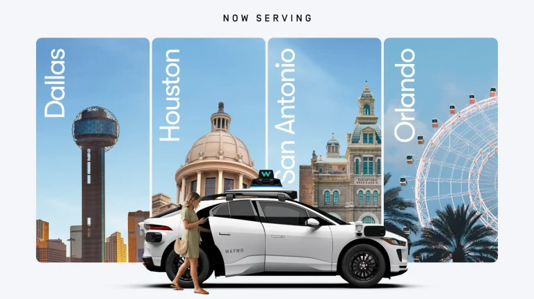 Waymo expands autonomous ride-hailing service to four US cities Waymo expands autonomous ride-hailing service to four US cities.