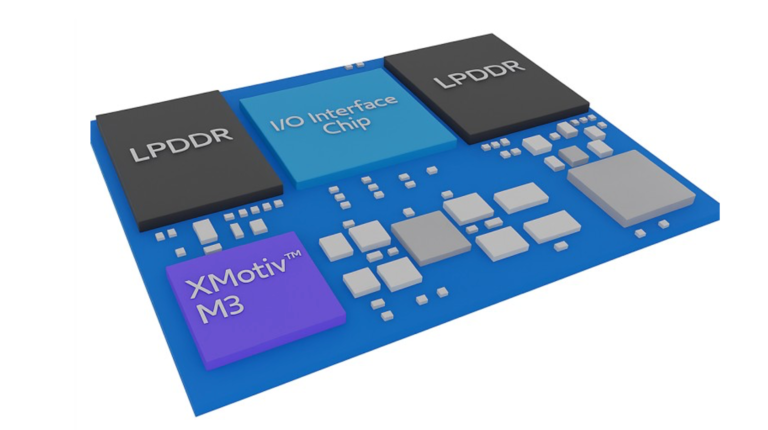 ZF and SiliconAuto reveal I/O interface chip with companion microcontroller The new ZF and SiliconAuto Microcontroller viewed in a promo pic, on a white background.