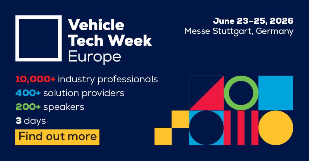 Vehicle Tech Week Europe 2026 banner.