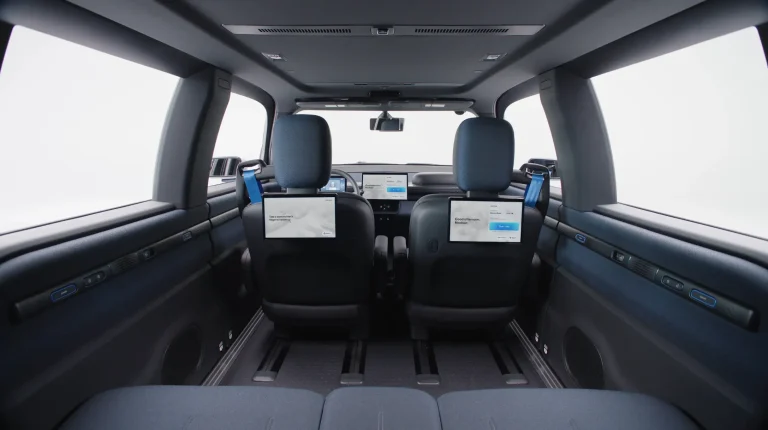 Waymo starts public rides with new Ojai robotaxi in Los Angeles, San Francisco and Phoenix Interior of the Ojai robotaxi.