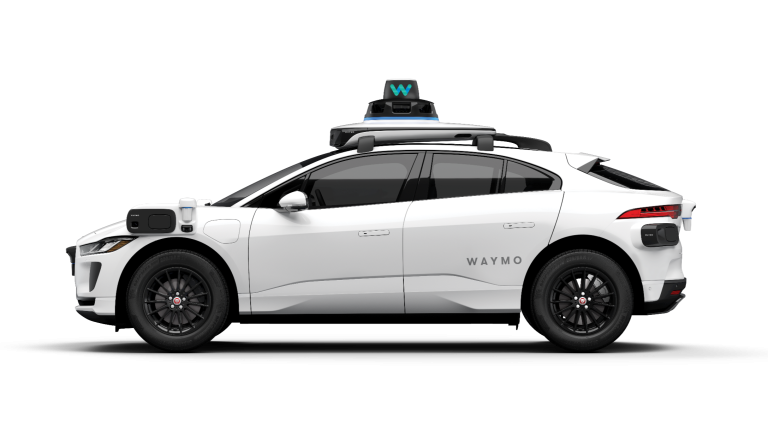 Waymo selects Element to support autonomous fleet operations The fifth-generation Waymo Driver on the white, all-electric Jaguar I-Pace.