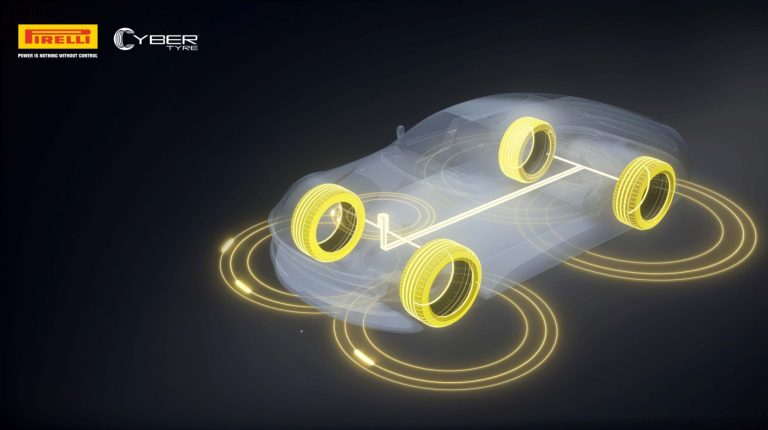 Pirelli acquires 24.99% stake in virtual sensor startup RIDEsense Illustration of the outline of a vehicle against a black background, with sensors in the tires shown in 'Pirelli' yellow.