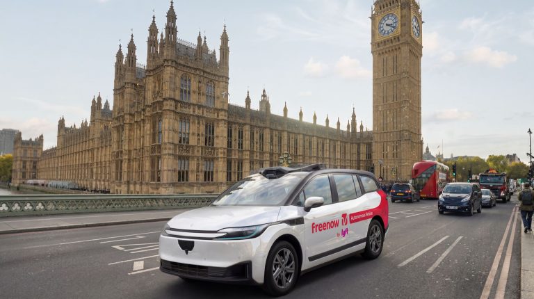 Apollo Go begins autonomous vehicle testing in London.
