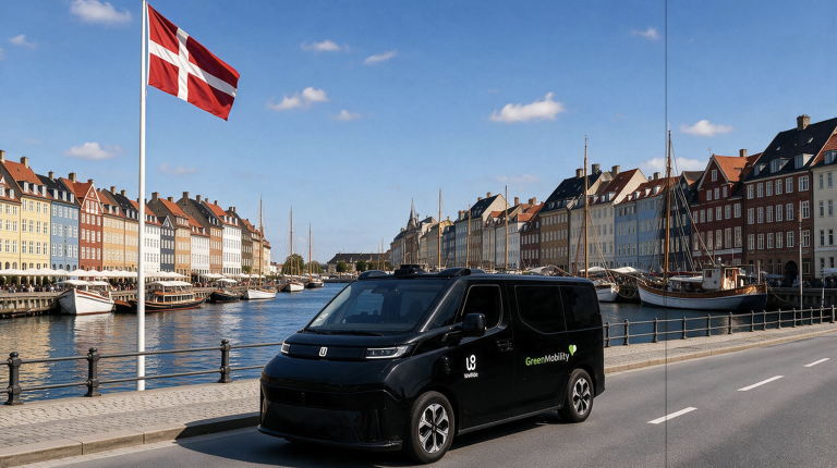 WeRide and GreenMobility partner to bring autonomous mobility to Denmark WeRide and GreenMobility's GXR in Copenhagen.