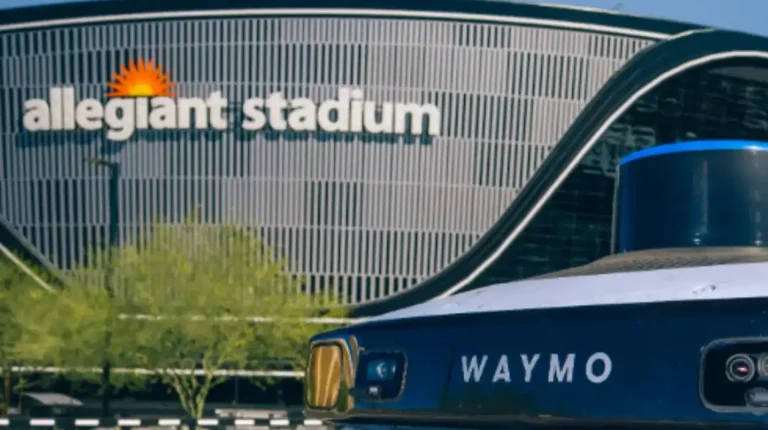 Waymo partners with Las Vegas Raiders and Allegiant Stadium.