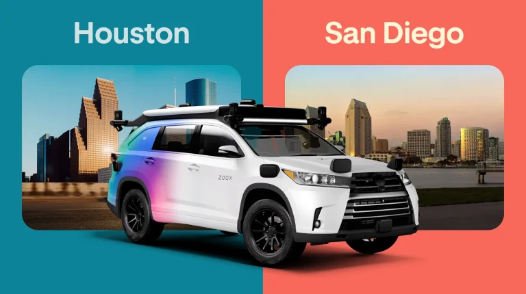Houston and San Diego added to Zoox autonomous testing program Houston and San Diego added to Zoox autonomous testing program.